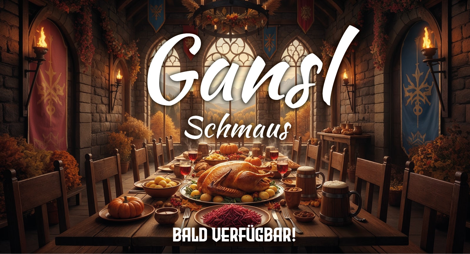 Gansl-Schmaus auf Burg Sommeregg